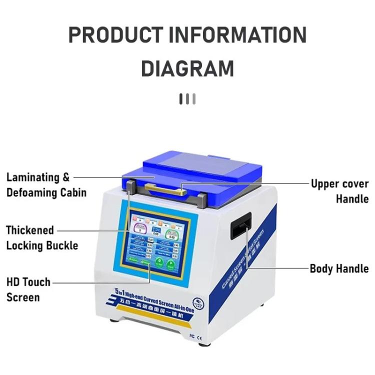 YYD YD-636 UV Curing Laminating Defoaming All-in-One, Plug:US Plug - free shipping - PMC TechLife - Order now!