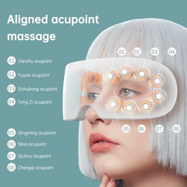 Q7 Eye Massager Smart Vibration Hot Compress Steam Atomization Eye Protector(White) - free shipping - PMC TechLife - Order now!
