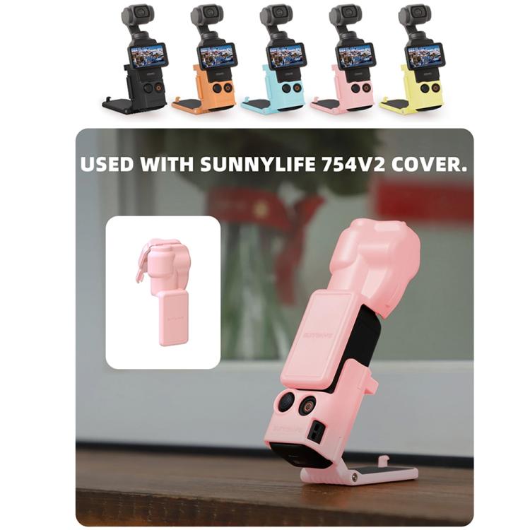 For DJI OSMO Pocket 3 Sunnylife Multifunctional Magnetic Mount Tabletop Base Bracket(Pink) - free shipping - PMC TechLife - Order now!