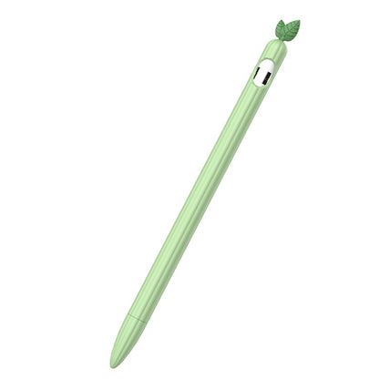 For Apple Pencil 1 Contrasting Color Mint Leaf Silicone Non-slip Protective Cover(Green) - Pencil Accessories by PMC Jewellery | Online Shopping South Africa | PMC Jewellery | Buy Now Pay Later Mobicred