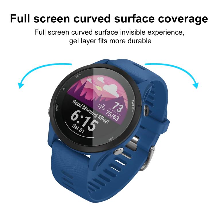 For Garmin Forerunner 255 2pcs xDfind Curved 3D Composite Material Soft Film Screen Protector - free shipping - PMC TechLife - Order now!