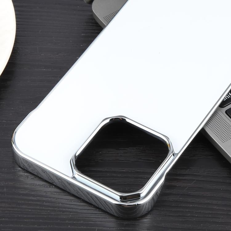 For iPhone 16 Pro Max Electroplating Frameless Frosted Anti-Glare PC MagSafe Phone Case(Silver White) - free shipping - PMC TechLife - Order now!