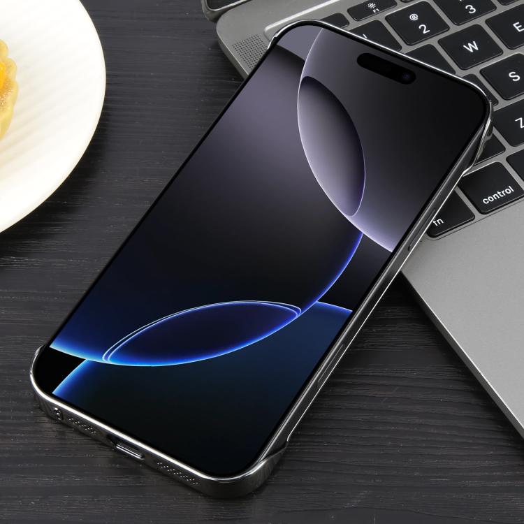 For iPhone 16 Pro Electroplating Frameless Frosted Anti-Glare PC MagSafe Phone Case(Titanium Gray) - free shipping - PMC TechLife - Order now!