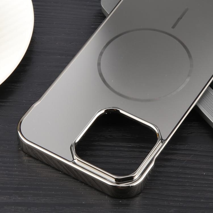 For iPhone 16 Pro Electroplating Frameless Frosted Anti-Glare PC MagSafe Phone Case(Titanium Gray) - free shipping - PMC TechLife - Order now!