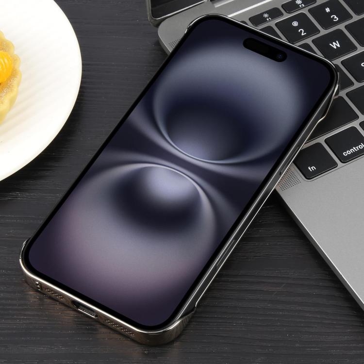 For iPhone 16 Plus Electroplating Frameless Frosted Anti-Glare PC MagSafe Phone Case(Desert Gold) - free shipping - PMC TechLife - Order now!
