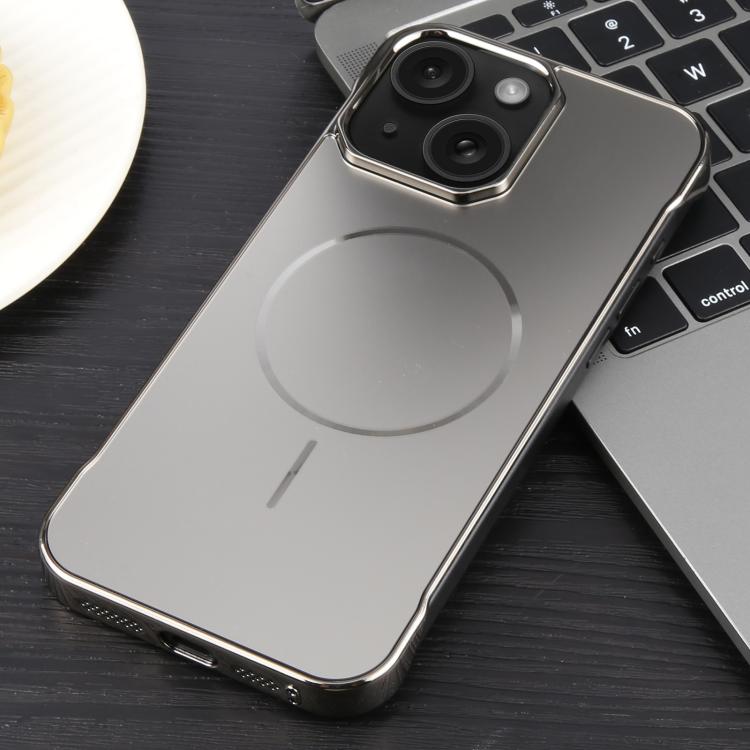 For iPhone 14 / 13 Electroplating Frameless Frosted Anti-Glare PC MagSafe Phone Case(Titanium Gray) - free shipping - PMC TechLife - Order now!