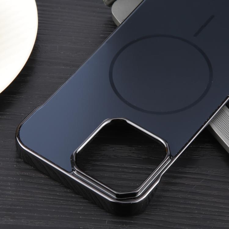 For iPhone 14 Pro Electroplating Frameless Frosted Anti-Glare PC MagSafe Phone Case(Black) - free shipping - PMC TechLife - Order now!