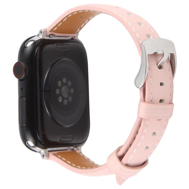For Apple Watch 46mm / 49mm / 45mm / 44mm Silk Microfiber Leather Watch Band(Pink) - Watch Bands by PMC TechLife | Online Shopping South Africa | PMC TechLife | Buy Now Pay Later Mobicred