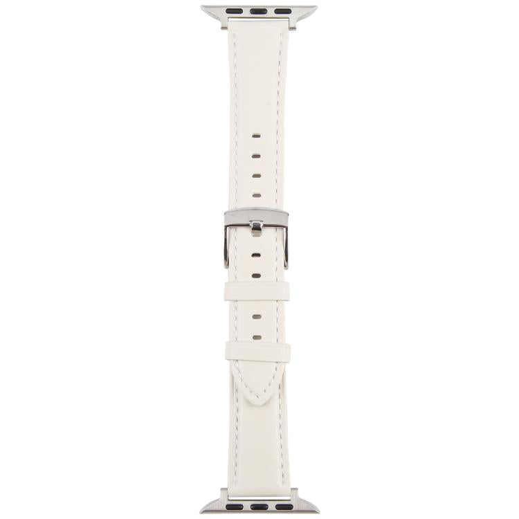 For Apple Watch 46mm / 49mm / 45mm / 44mm Silk Microfiber Leather Watch Band(White) - Watch Bands by PMC TechLife | Online Shopping South Africa | PMC TechLife | Buy Now Pay Later Mobicred