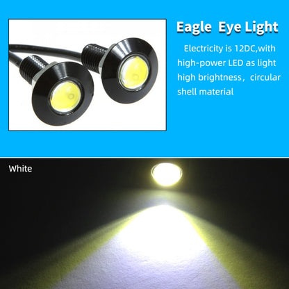 10 PCS 23mm 1.5W DC9-80V Motorcycle Eagle Eye Light Single Lens(White Light) - Eagle Eye Lights by PMC Jewellery | Online Shopping South Africa | PMC Jewellery | Buy Now Pay Later Mobicred