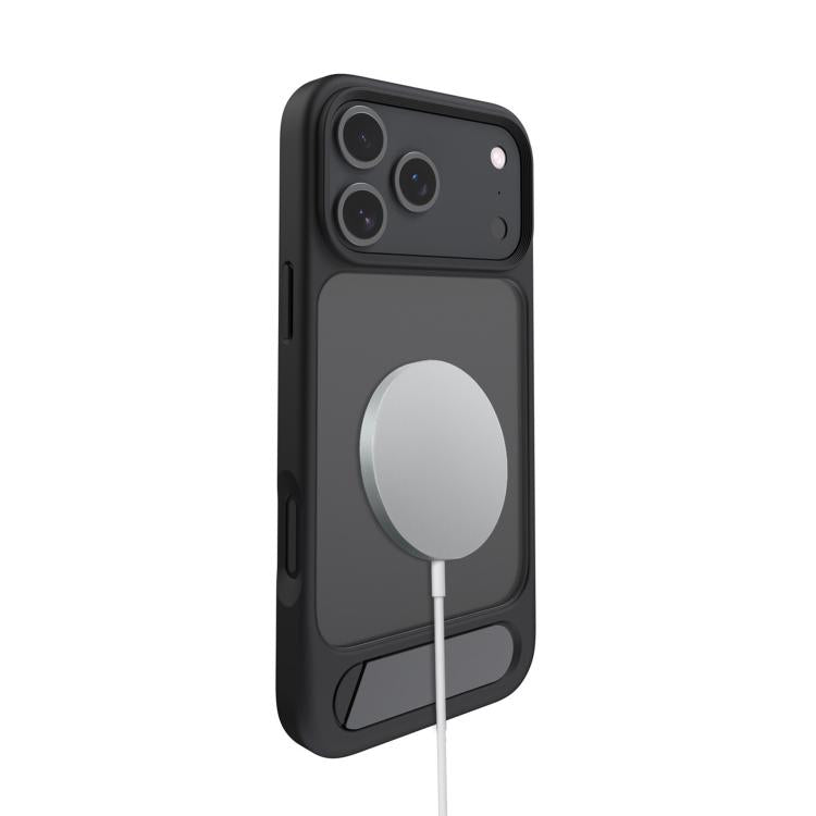 For iPhone 17 Pro Max Kalebol MagSafe Invisible Tilt Holder PC Hybrid TPU Case(Black) - iPhone 17 Pro Max Cases by Kalebol | Online Shopping South Africa | PMC TechLife | Buy Now Pay Later Mobicred