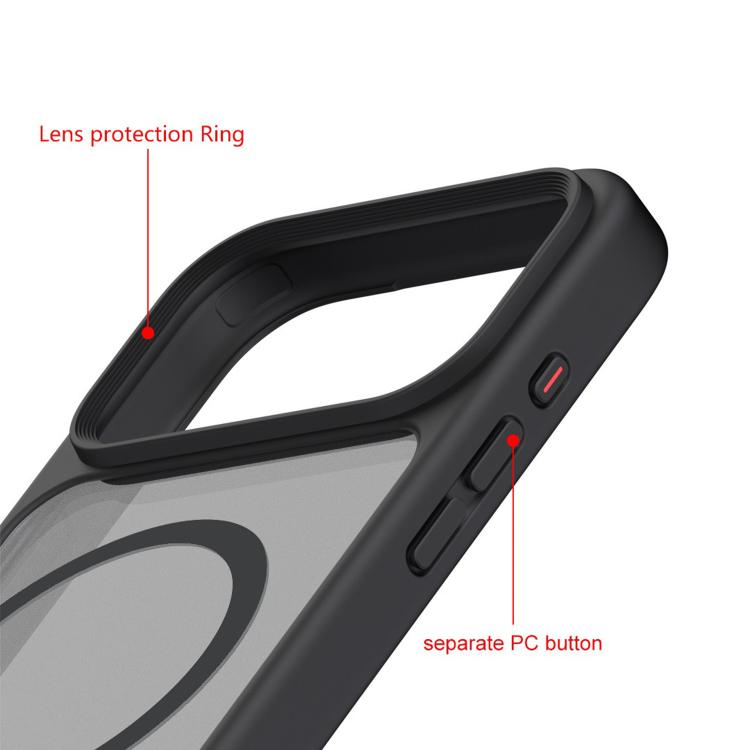 For iPhone 17 Pro Kalebol MagSafe Invisible Tilt Holder PC Hybrid TPU Case(Grey White) - iPhone 17 Pro Cases by Kalebol | Online Shopping South Africa | PMC TechLife | Buy Now Pay Later Mobicred