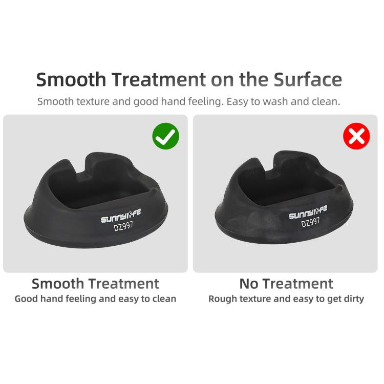 For Insta360 X5 / X4 Sunnylife Silicone Stand Base Tabletop Base(Black) - free shipping - PMC TechLife - Order now!