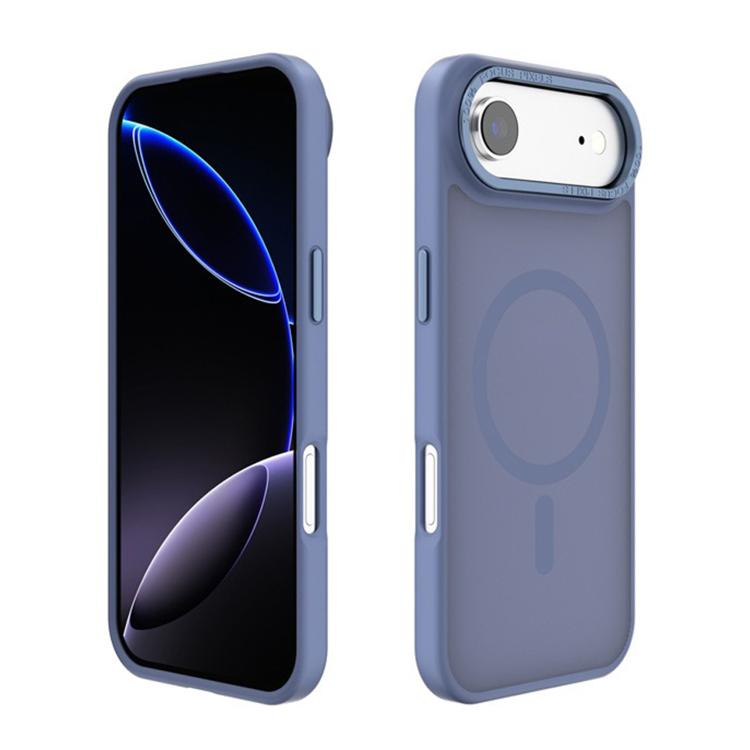 For iPhone 17 Air Kalebol Metal Lens Frame MagSafe Frosted PC Phone Case(Sierra Blue) - iPhone 17 Air Cases by Kalebol | Online Shopping South Africa | PMC TechLife | Buy Now Pay Later Mobicred