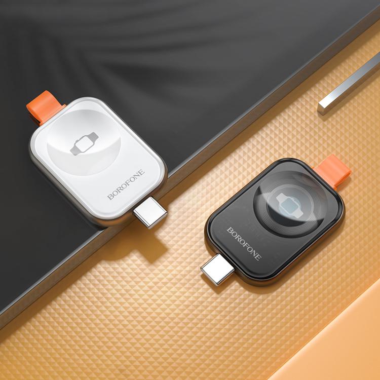 For Apple Watch Series Borofone BQ25A Portable Wireless Charger(Silver) - free shipping - PMC TechLife - Order now!