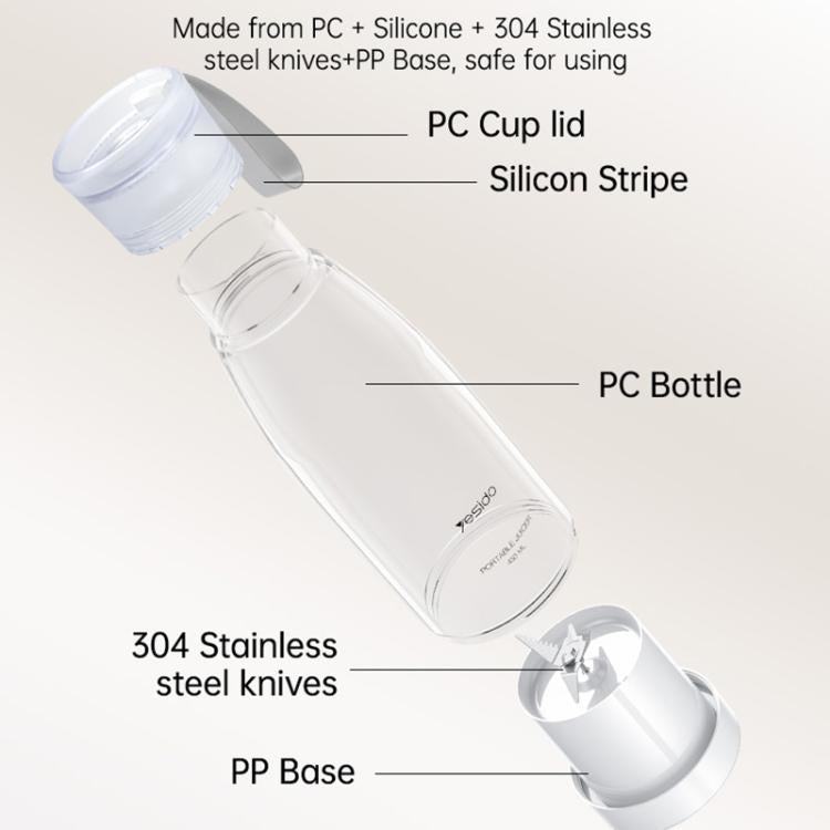 Yesido EC17 80W Portable Multi-Function Juicer(White) - free shipping - PMC TechLife - Order now!