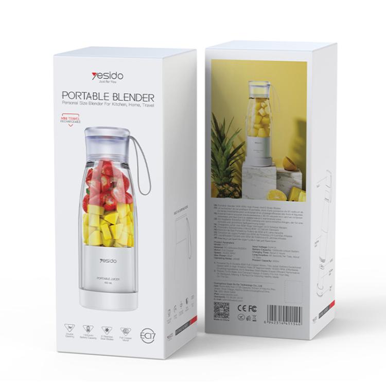 Yesido EC17 80W Portable Multi-Function Juicer(White) - free shipping - PMC TechLife - Order now!