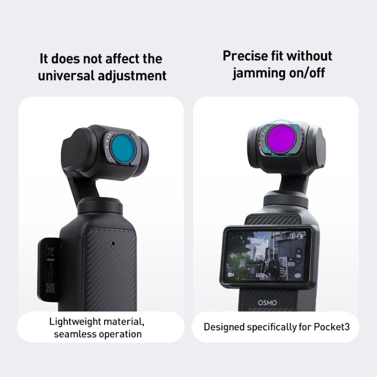 For DJI Osmo Pocket 3 Camera Lens Filter, Filter:0.72X Wide Lens - free shipping - PMC TechLife - Order now!
