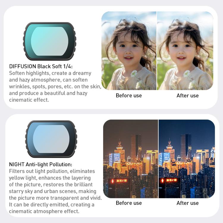 For DJI Osmo Pocket 3 Camera Lens Filter, Filter:ND8 - free shipping - PMC TechLife - Order now!