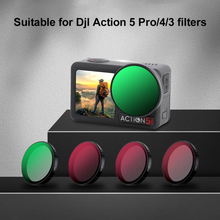 For DJI Action 5 Pro Camera Lens Filter, Filter:ND16 - free shipping - PMC TechLife - Order now!