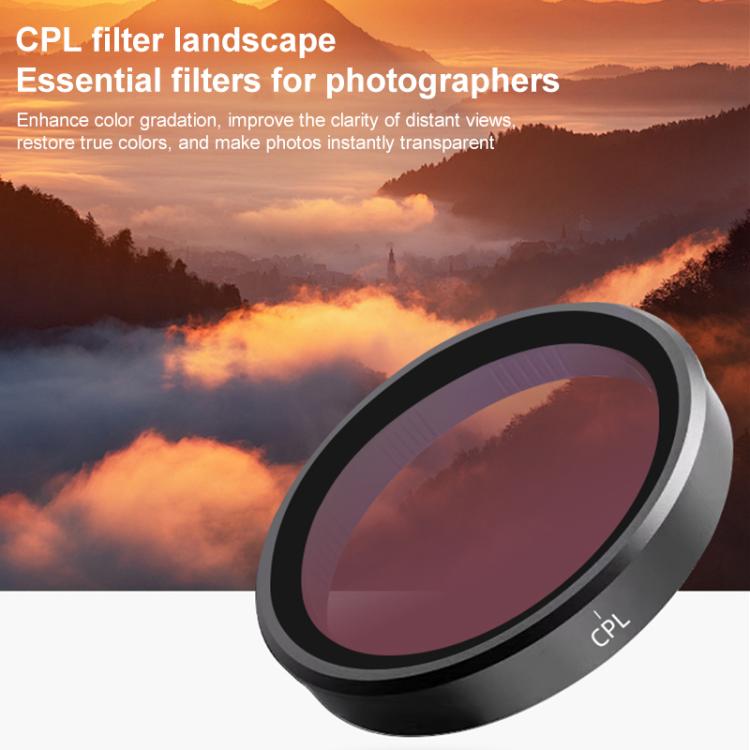 For DJI Action 5 Pro Camera Lens Filter, Filter:CPL - free shipping - PMC TechLife - Order now!