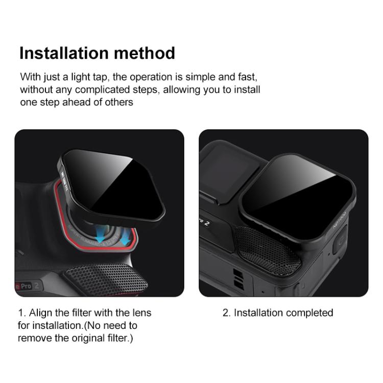 For Insta360 Ace Pro 2 Camera Lens Filter, Filter:ND64 - free shipping - PMC TechLife - Order now!