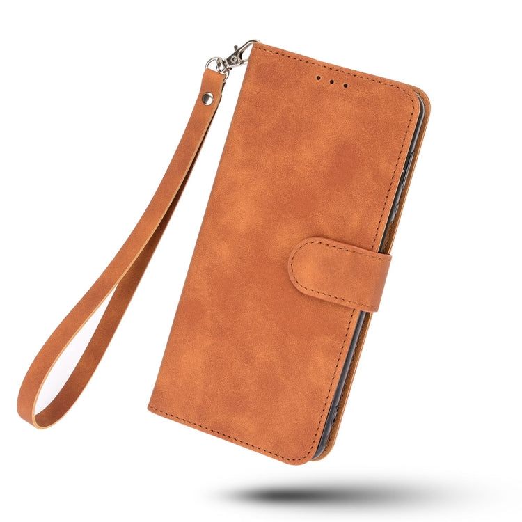 For DOOGEE N20 Pro Solid Color Skin Feel Magnetic Buckle Horizontal Flip Calf Texture PU Leather Case with Holder & Card Slots & Wallet(Brown) - More Brand by PMC Jewellery | Online Shopping South Africa | PMC Jewellery | Buy Now Pay Later Mobicred