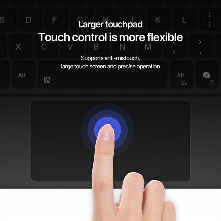 For MicroSoft Surface Pro 12 Backlight Tablet Bluetooth Keyboard with Touch Pad(Grey) - free shipping - PMC TechLife - Order now!