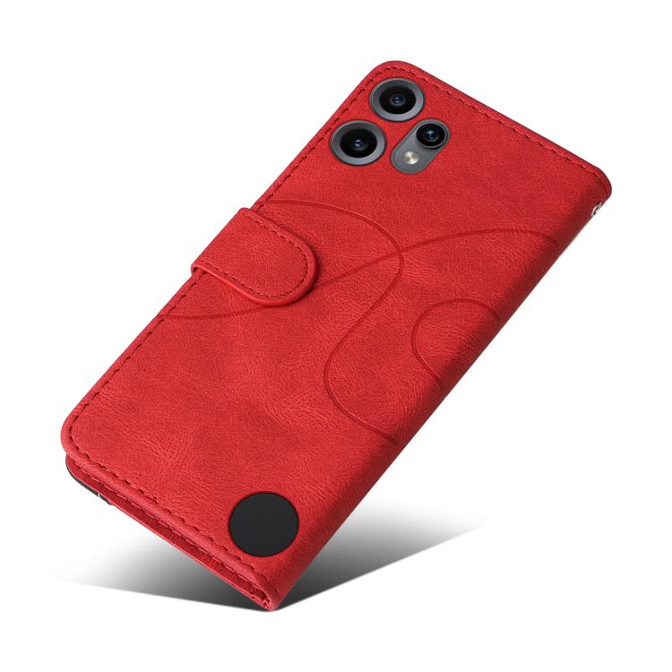 For Nothing CMF Phone 2 Pro Dual-color Splicing Flip Leather Phone Case(Red) - free shipping - PMC TechLife - Order now!