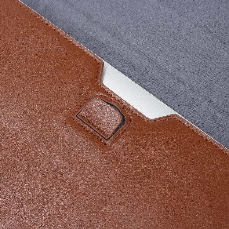 PU Leather Ultra-thin Envelope Bag Laptop Bag for MacBook Air / Pro 13 inch, with Stand Function(Tranquil Blue) - Protective Bags by PMC Jewellery | Online Shopping South Africa | PMC Jewellery | Buy Now Pay Later Mobicred