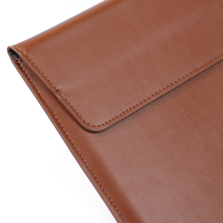 PU Leather Ultra-thin Envelope Bag Laptop Bag for MacBook Air / Pro 13 inch, with Stand Function(Mint Green) - Protective Bags by PMC Jewellery | Online Shopping South Africa | PMC Jewellery | Buy Now Pay Later Mobicred