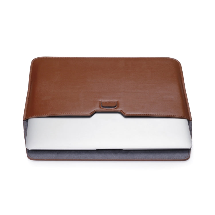 PU Leather Ultra-thin Envelope Bag Laptop Bag for MacBook Air / Pro 13 inch, with Stand Function(Mint Green) - Protective Bags by PMC Jewellery | Online Shopping South Africa | PMC Jewellery | Buy Now Pay Later Mobicred