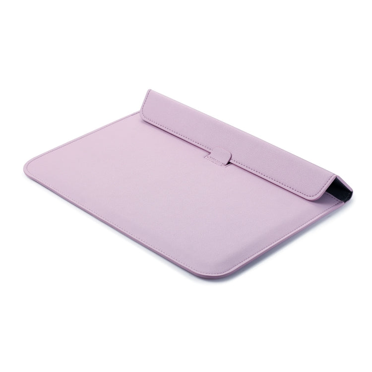 PU Leather Ultra-thin Envelope Bag Laptop Bag for MacBook Air / Pro 15 inch, with Stand Function(Pink) - Protective Bags by PMC Jewellery | Online Shopping South Africa | PMC Jewellery | Buy Now Pay Later Mobicred