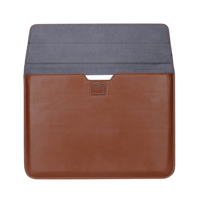PU Leather Ultra-thin Envelope Bag Laptop Bag for MacBook Air / Pro 15 inch, with Stand Function(Tranquil Blue) - Protective Bags by PMC Jewellery | Online Shopping South Africa | PMC Jewellery | Buy Now Pay Later Mobicred