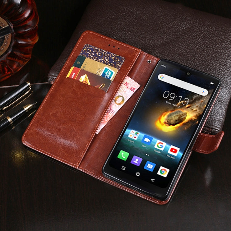 For Blackview BV6900 idewei Crazy Horse Texture Horizontal Flip Leather Case with Holder & Card Slots & Wallet(White) - More Brand by idewei | Online Shopping South Africa | PMC TechLife | Buy Now Pay Later Mobicred
