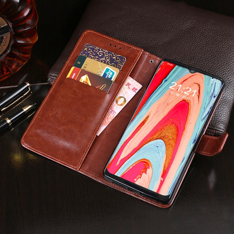 For Cubot Note 20 idewei Crazy Horse Texture Horizontal Flip Leather Case with Holder & Card Slots & Wallet(Red) - More Brand by idewei | Online Shopping South Africa | PMC Jewellery | Buy Now Pay Later Mobicred