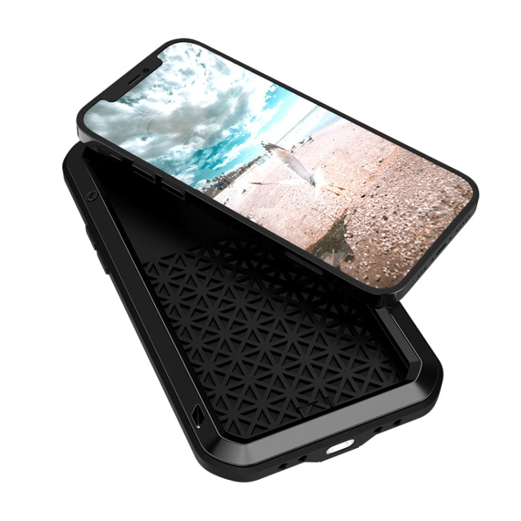 For iPhone 12 Pro LOVE MEI Metal Shockproof Life Waterproof Dustproof Protective Case(White) - free shipping - PMC TechLife - Order now!