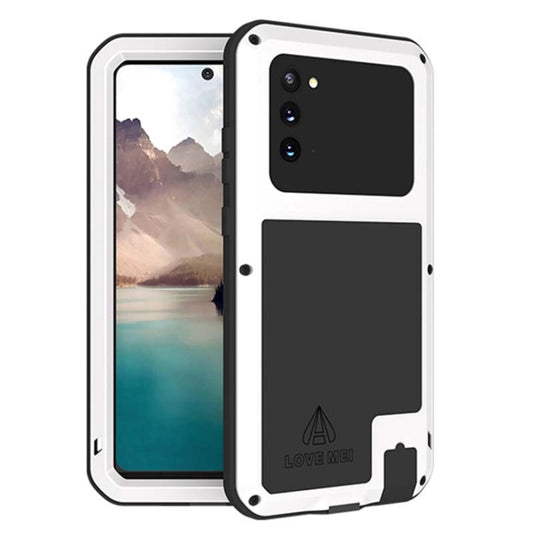 For Samsung Galaxy Note 20 LOVE MEI Metal Shockproof Waterproof Dustproof Protective Case without Glass(White) - Galaxy Note20 Cases by LOVE MEI | Online Shopping South Africa | PMC Jewellery | Buy Now Pay Later Mobicred