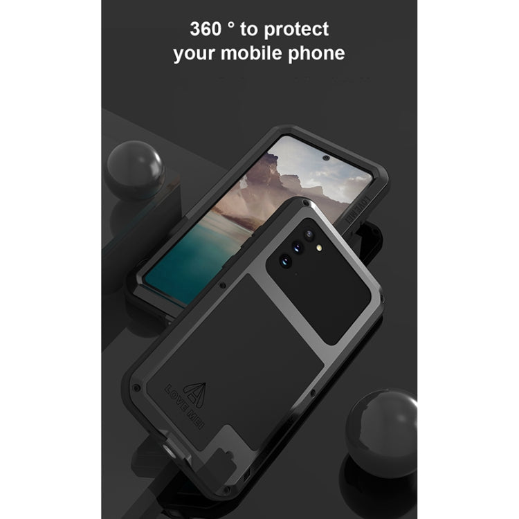 For Samsung Galaxy Note 20 LOVE MEI Metal Shockproof Waterproof Dustproof Protective Case without Glass(Army Green) - Galaxy Note20 Cases by LOVE MEI | Online Shopping South Africa | PMC TechLife | Buy Now Pay Later Mobicred