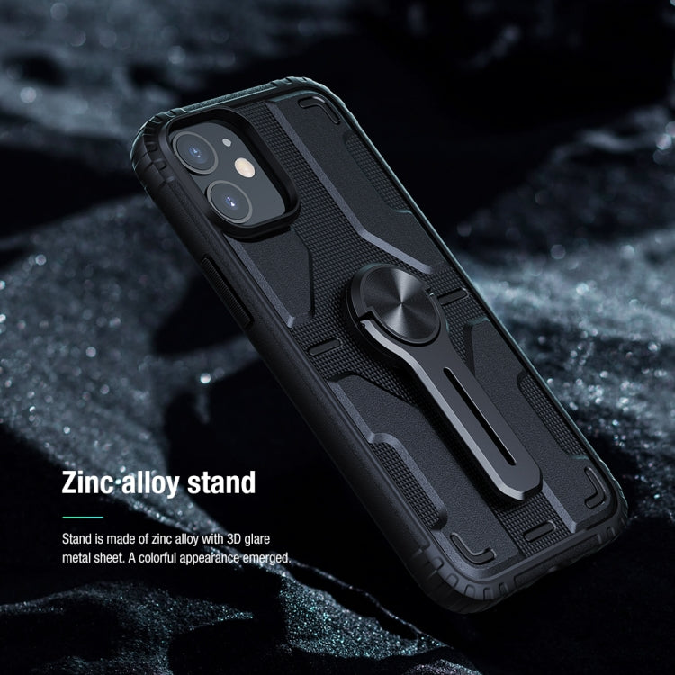 For iPhone 12 mini NILLKIN PC + TPU Medley Case with Removable Stand (Black) - iPhone 12 mini Cases by NILLKIN | Online Shopping South Africa | PMC Jewellery | Buy Now Pay Later Mobicred