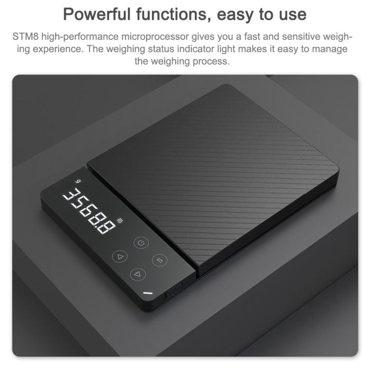 3KG Original Xiaomi Youpin DUKA ES1 Kitchen LCD Digital High-precision Electronic Scale - Kitchen Scales by Xiaomi | Online Shopping South Africa | PMC TechLife | Buy Now Pay Later Mobicred