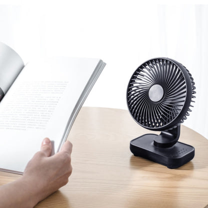 D606 4W USB Rechargeable Portable Four-speed Adjustable Desktop Fan(Black) - Electric Fans by PMC Jewellery | Online Shopping South Africa | PMC Jewellery | Buy Now Pay Later Mobicred