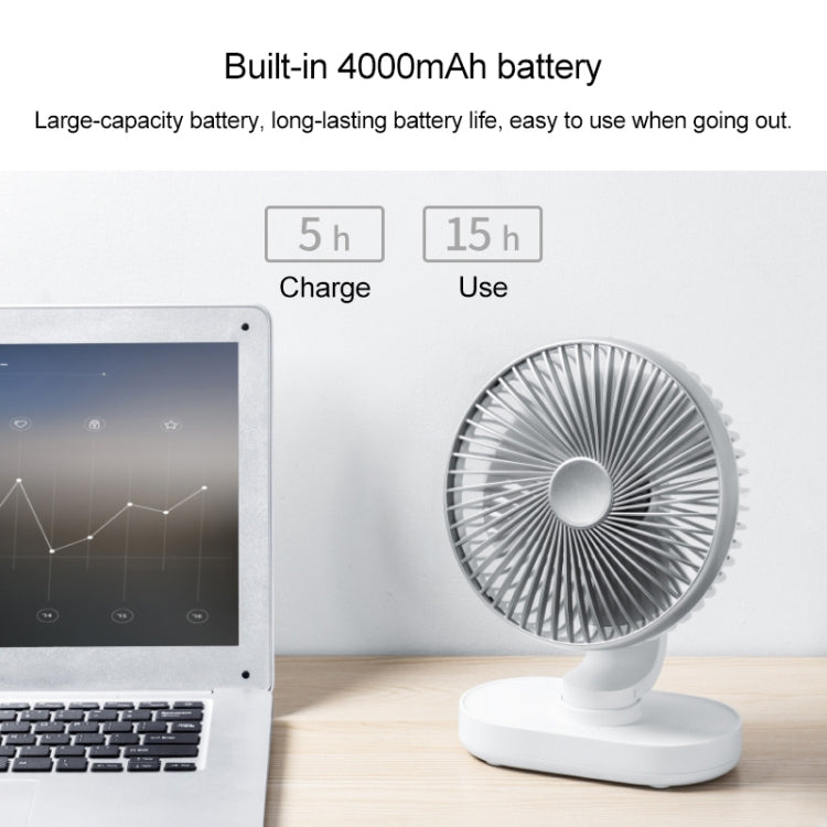 D77 4W Micro USB & USB-C / Type-C Rechargeable Portable Four-speed Adjustable Automatic Head Shaking Desktop Fan(Pink) - free shipping - PMC Jewellery - Order now!