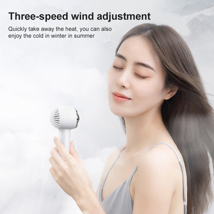 F23 Handheld Rurbo Mini Electric Fan (White) - Electric Fans by PMC Jewellery | Online Shopping South Africa | PMC Jewellery | Buy Now Pay Later Mobicred