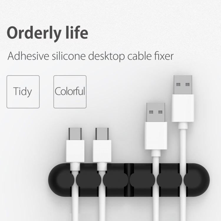ORICO CBS5 Silicone Material Desktop Cable Manager Winder Fixer, Size: 9.6*2*1.2cm(Grey) - free shipping - PMC Jewellery - Order now!