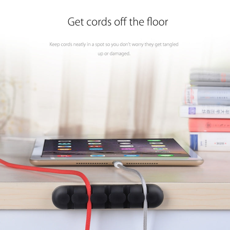 ORICO CBS5 Silicone Material Desktop Cable Manager Winder Fixer, Size: 9.6*2*1.2cm(Grey) - free shipping - PMC Jewellery - Order now!