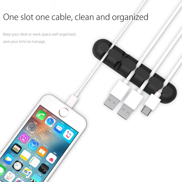 ORICO CBS5 Silicone Material Desktop Cable Manager Winder Fixer, Size: 9.6*2*1.2cm(Grey) - free shipping - PMC Jewellery - Order now!