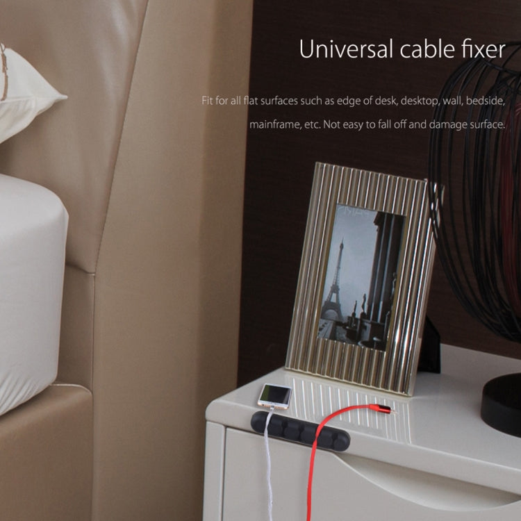 ORICO CBS5 Silicone Material Desktop Cable Manager Winder Fixer, Size: 9.6*2*1.2cm(Grey) - free shipping - PMC Jewellery - Order now!