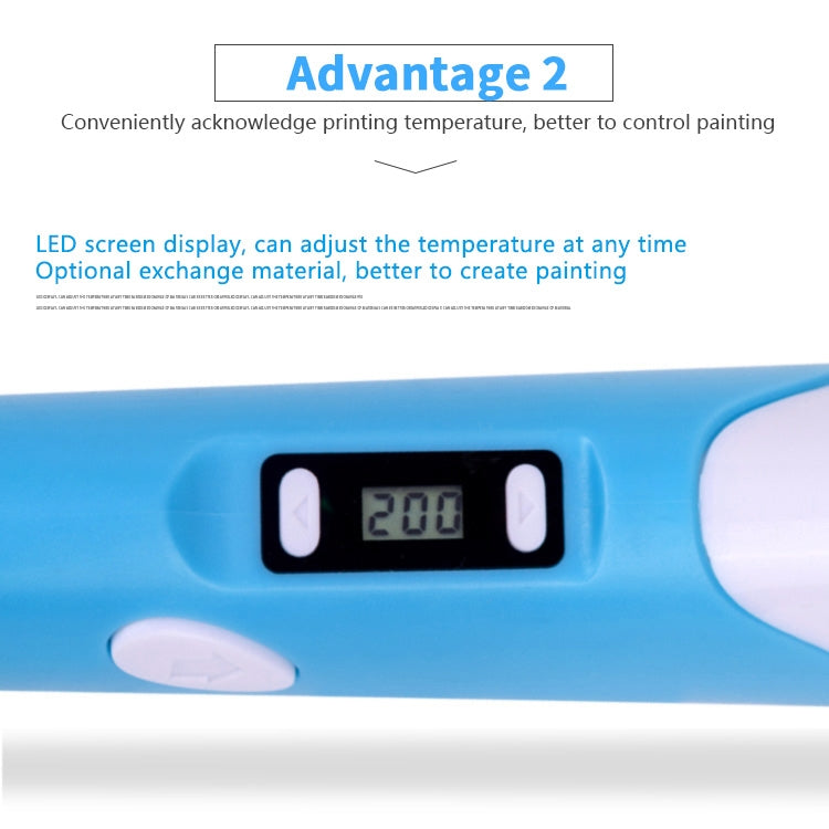 Hand-held 3D Printing Pen, AU Plug (Blue) - 3D Printer by PMC Jewellery | Online Shopping South Africa | PMC Jewellery | Buy Now Pay Later Mobicred