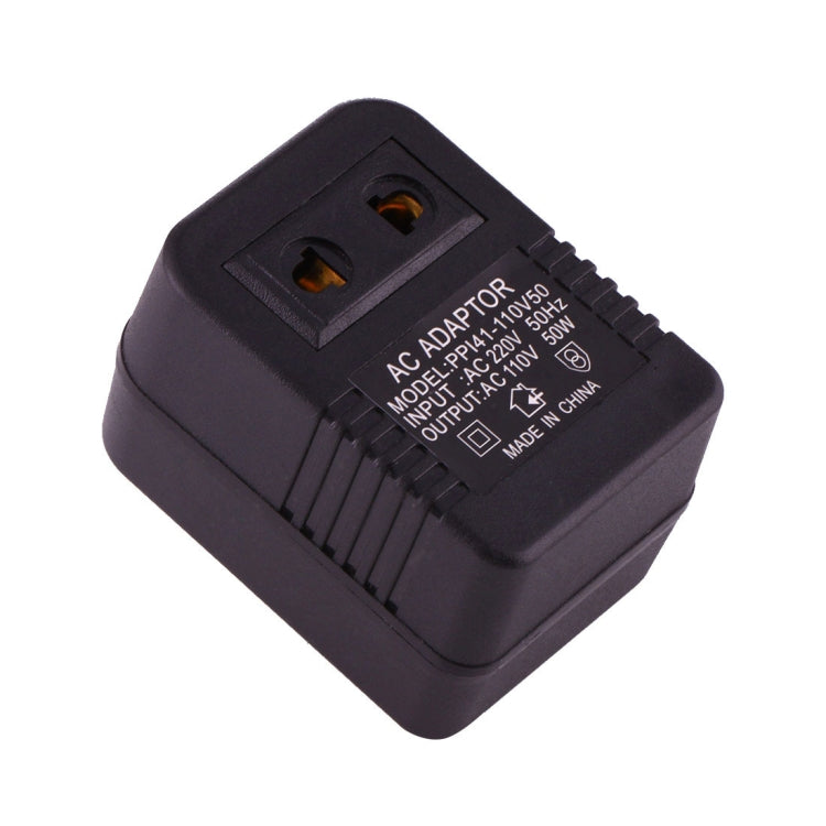 220V to 110V 50W AC Power Socket Adapter,  EU/US Plug to US Plug - Plug Adaptor by PMC TechLife | Online Shopping South Africa | PMC TechLife